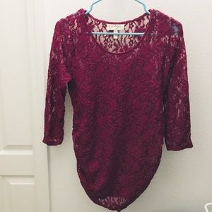 🎉Host Pick!! Jessica Simpson Lace Maternity Top